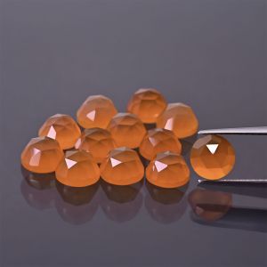 Rosette - carnelian agate 6 MM