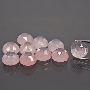 Rosette - rose quartz 6 MM