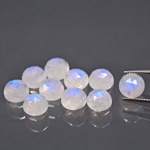 Rosette - rainbow moonstone 6 MM