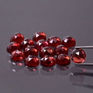 Rosette - garnet 6 MM