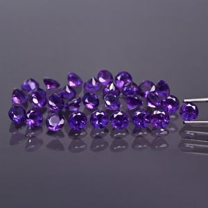 Round stone, cone - amethyst 5 MM