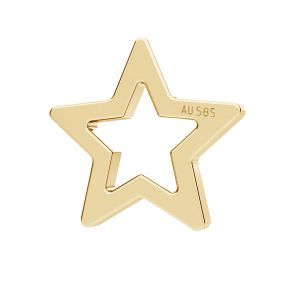 Golden Pendant - Airplane*gold 585*LKZ14K-50323 - 0,30 5,7x6 mm