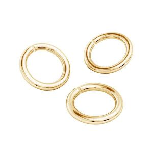 Open jumpring*AU 585,14K*SG-KC 0,7x1,7 mm