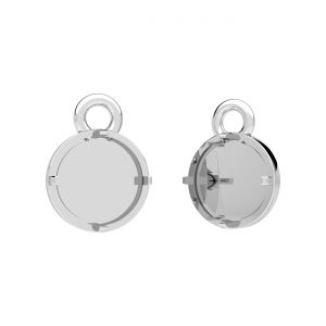 Pendant - large resin setting*sterling silver AG 925*CON-1 OWS-01031 7,3x9,1 mm