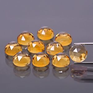 Round stone, rose cut - Citrine A 6 MM