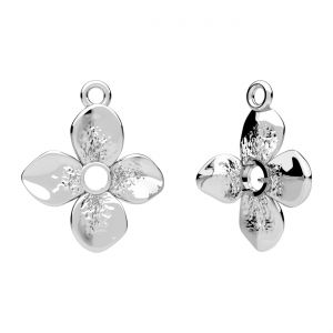 Pendant - setting for round natural stones 6mm*sterling silver AG 925*CON-1 OWS-01188 16,7x19,4 mm