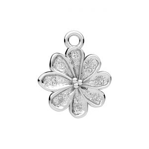 Pendant - flower*sterling silver AG 925*CON-1 ODL-01624 13x15,5 mm