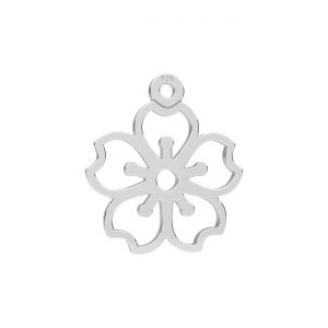 Openwork Pendant - Globe*sterling silver AG 925*LKM-3453 - 0,50 13x14,5 mm