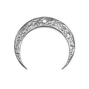 Pendant - double flower*sterling silver AG 925*CON-1 S-CHARM 204 18,4x26 mm