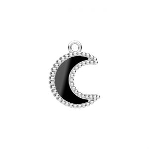 Moon pendant, resin base*sterling silver AG 925*CON-1 ODL-01614 12,4x17 mm ver.2