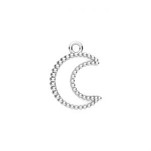 Moon pendant, resin base*sterling silver AG 925*CON-1 ODL-01614 12,4x17 mm ver.3