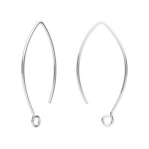 Open bail - fish type*sterling silver AG 925*BRY 6 0,85x22x42 mm