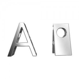Pendant - letter A*sterling silver AG 925*ALF A