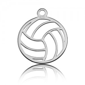 Openwork pendant - volleyball ball*sterling silver AG 925*BL 421 - 0,4 mm