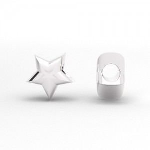 Beads pendant - star celebrity*sterling silver AG 925*MINI CHARM 5