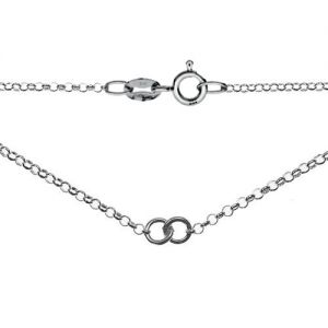 Rolo chain with clasp*sterling silver AG 925*S-CHAIN 6 - 40 cm
