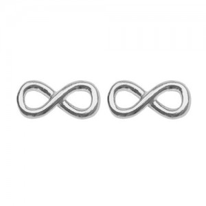 Stud earring - infinity*sterling silver AG 925*SZ 56