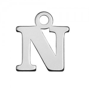 Zawieszka litera N srebro 925 MBL N - 0,4 mm