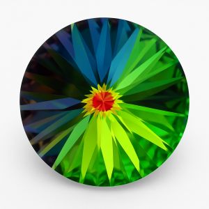 Round Rivoli Stone 10.75 mm Crystal VM - 1122 SS 47 CRYSTAL VM F