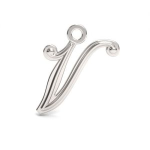 Pendant - decorative letter V*sterling silver AG 925*LETTER V