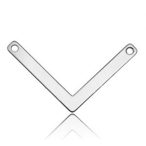 Connector pendant - V shape*sterling silver AG 925*BL 247 - 0,4 mm