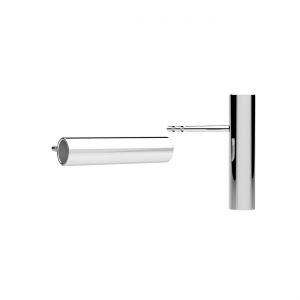 Stud earring with a straight tube*sterling silver AG 925*KLS-44 4x11x13 mm