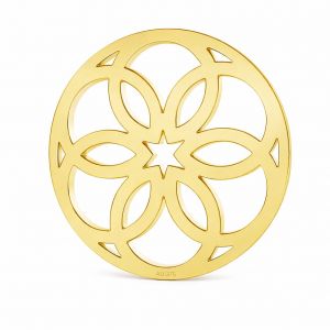 Gold rosette pendant*gold 375*LKZ9K-50111 - 0,30 13x13 mm