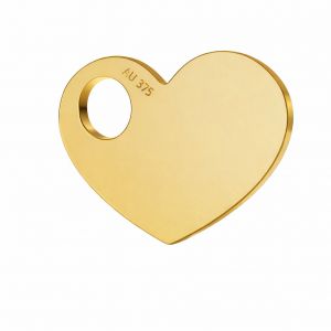 Gold pendant - celebrity - heart*gold AU 375*LKZ9K-30006 - 0,30 9,4x12 mm
