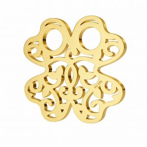 Gold filigree connector pendant - celebrity - clover*gold AU 375*LKZ9K-30004 - 0,30 13x13 mm