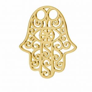 Gold filigree pendant - Hand of Fatima, Hamsa*gold AU 375*LKZ9K-30001 - 0,30 15x20 mm