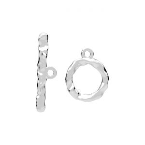 Toggle clasp set*sterling silver AG 925*ZAM 20 SET ODL-01657 5x19 mm