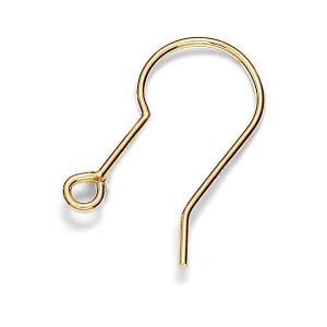 Open ear wire*brass*BRASS BO 75 0.7x9x17 mm