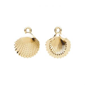 Pendant - seashell*brass*BRASS ODL-00094 12x14 mm