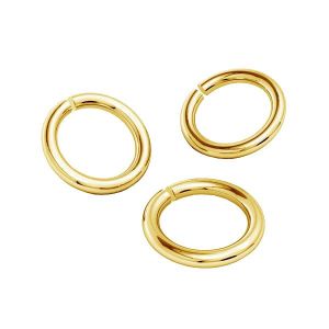 Hard wire cut jump ring*brass*BRASS KC 0.80x2.15 mm